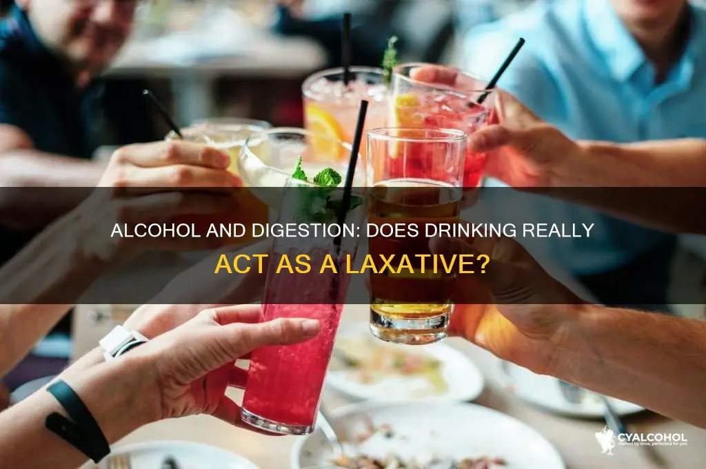 does alcohol work as a laxative