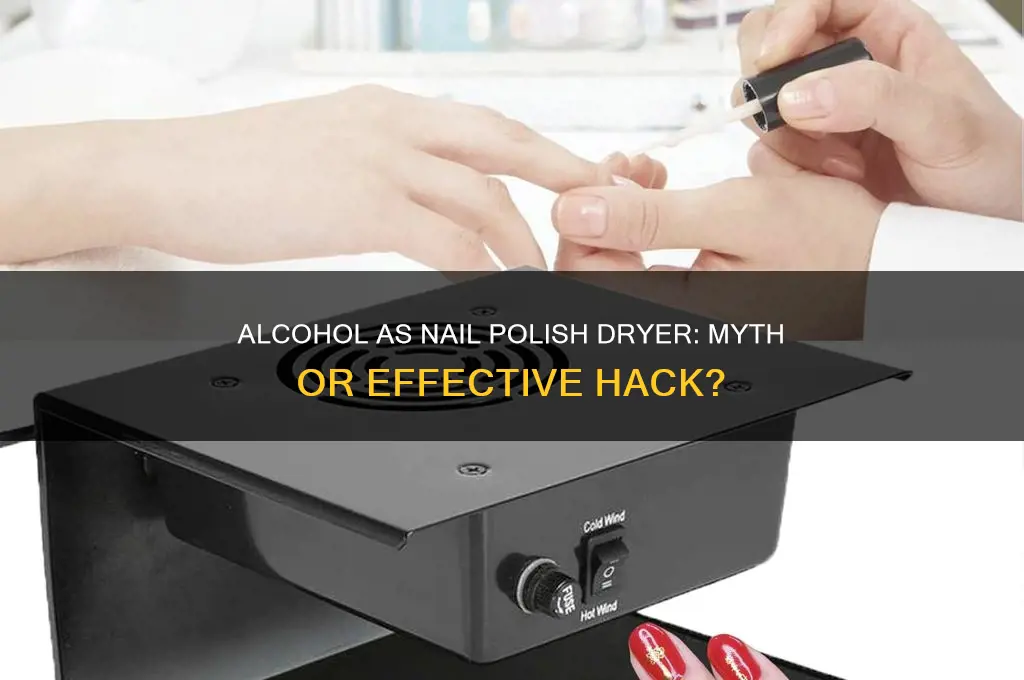 does alcohol work as a nail polish dryer