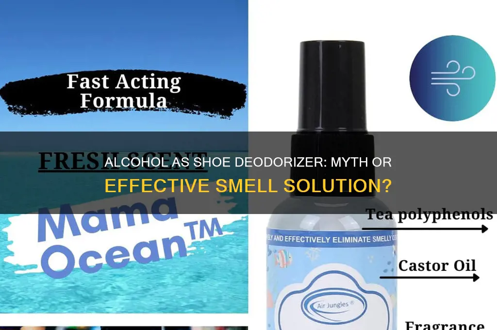 does alcohol work as shoe deoderizer