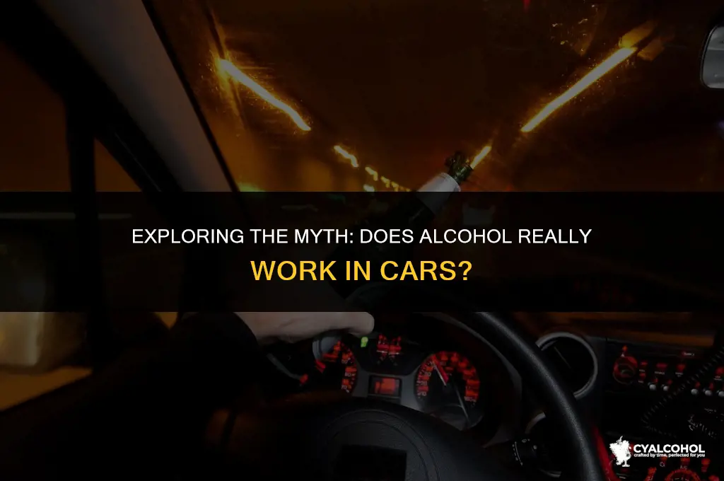 does alcohol work in cars