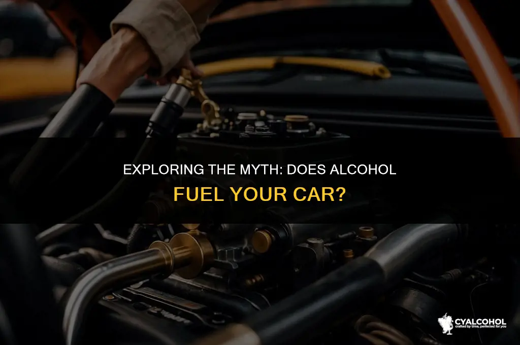 does alcohol work jn cars