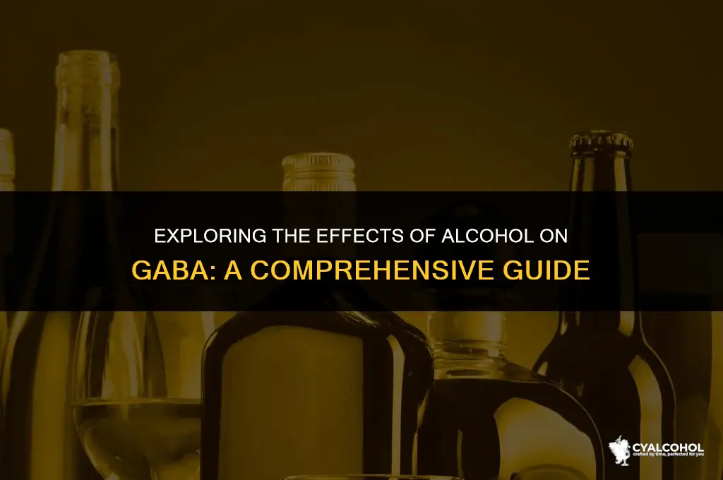 does alcohol work on gaba