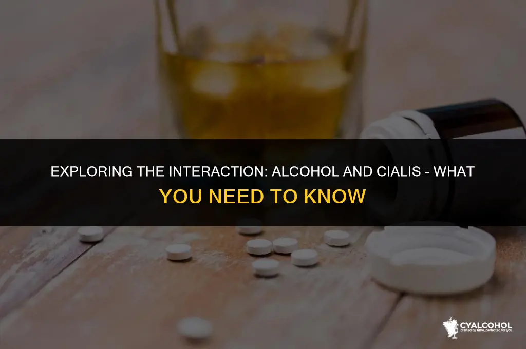 does alcohol work with cialis