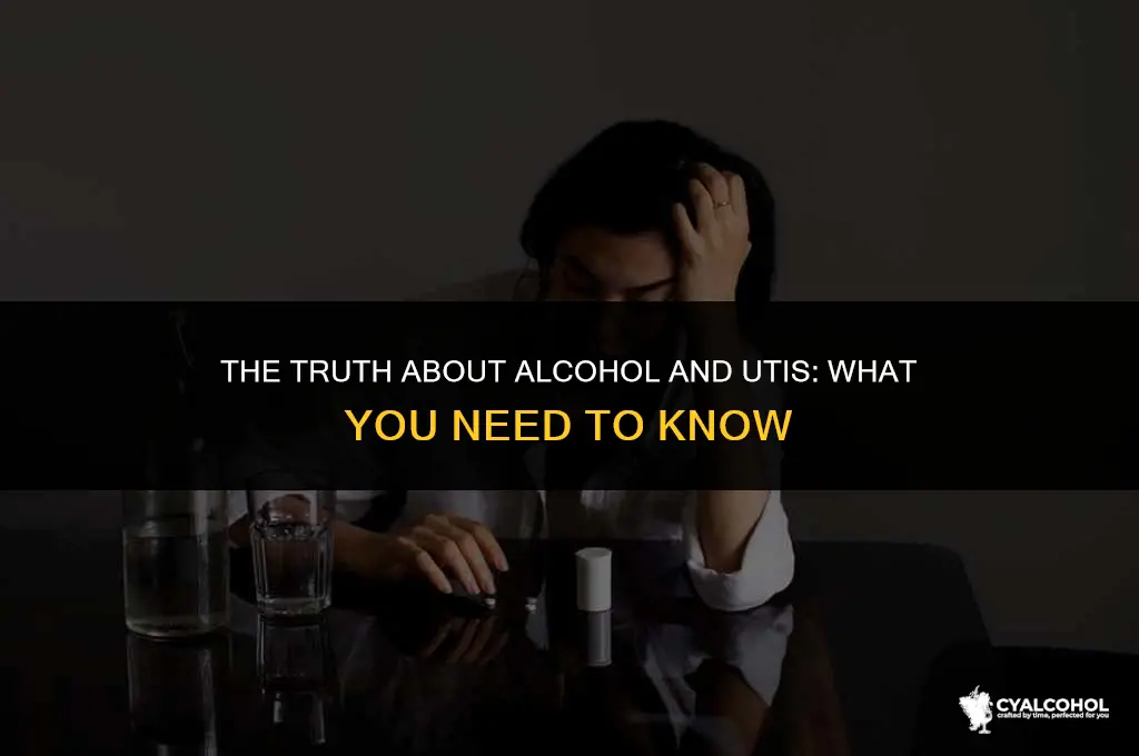 does alcohol worsen a uti