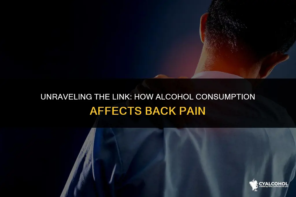 does alcohol worsen back pain