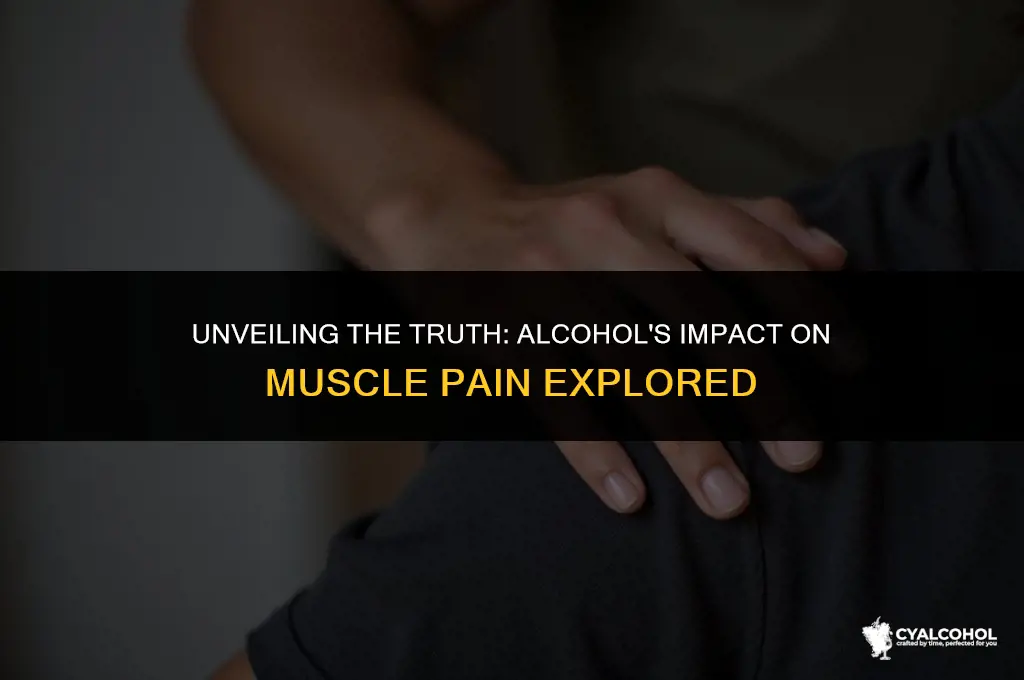 does alcohol worsen muscle pain