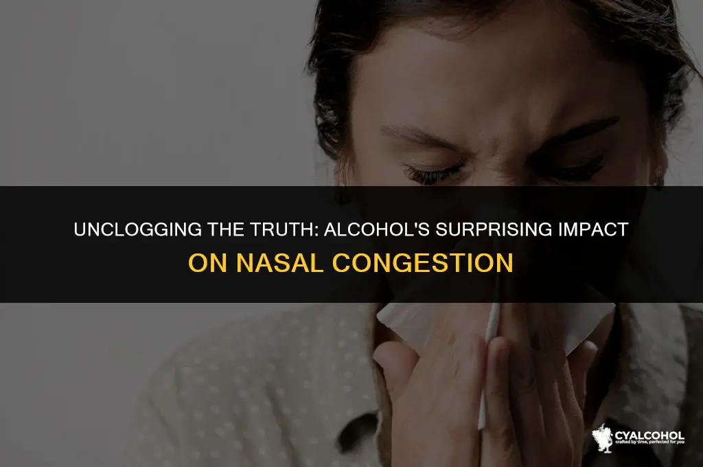 does alcohol worsen nasal congestion