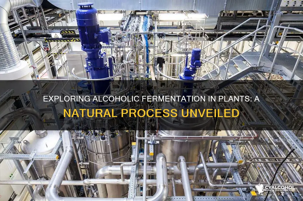 does alcoholic fermentation occur in plants