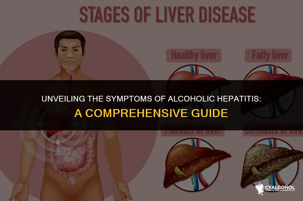 does alcoholic hepatitis have symptoms