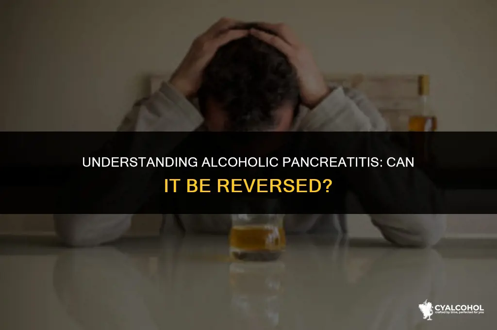 does alcoholic pancreatitis go away