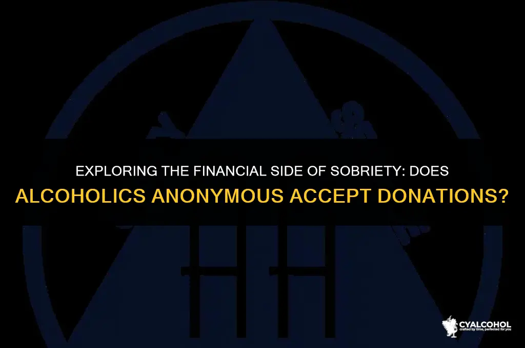 does alcoholics anonymous accept donations