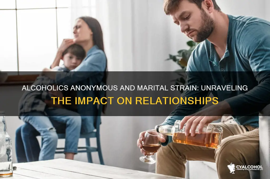 does alcoholics anonymous break up marriages