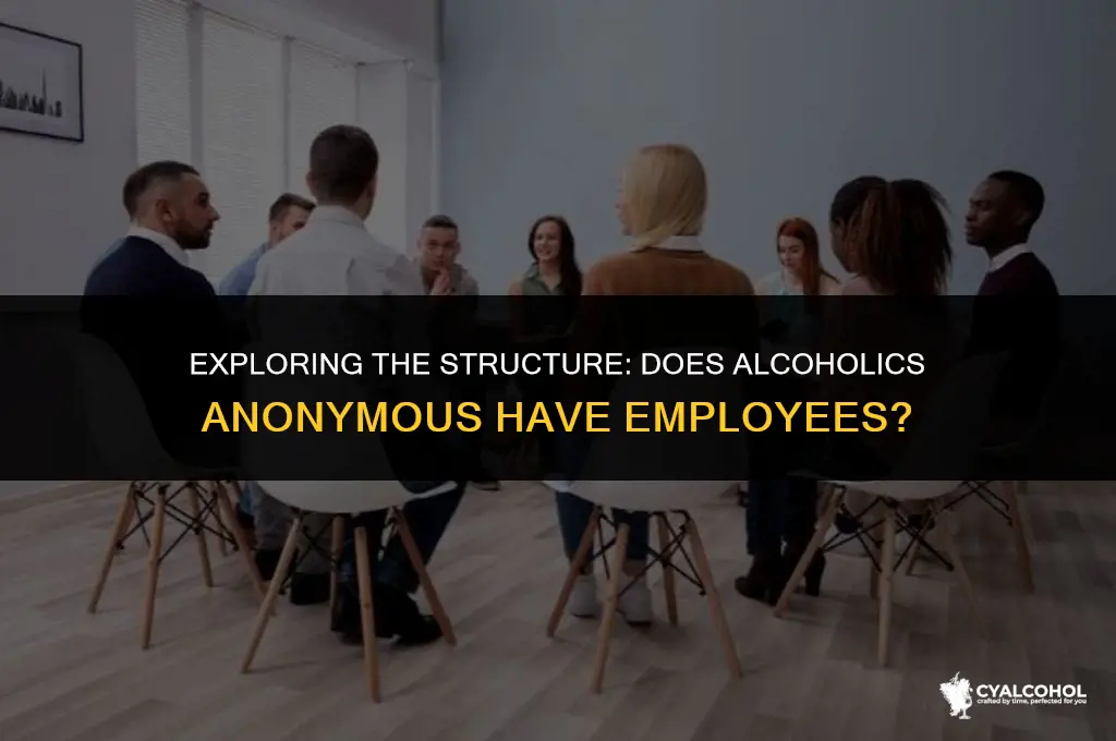 does alcoholics anonymous have employees