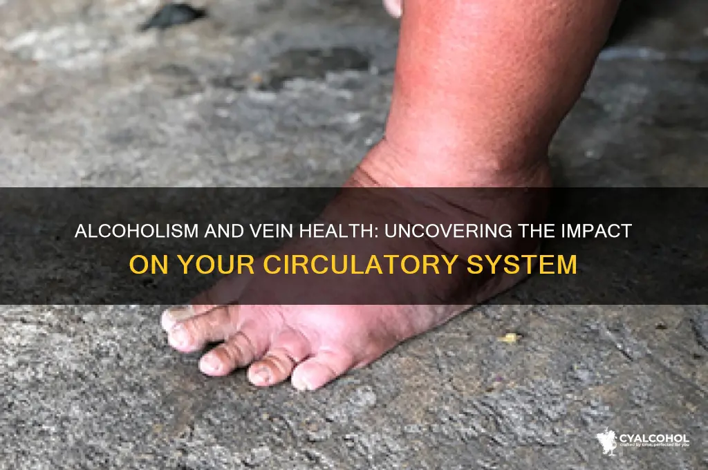 does alcoholism damage veins
