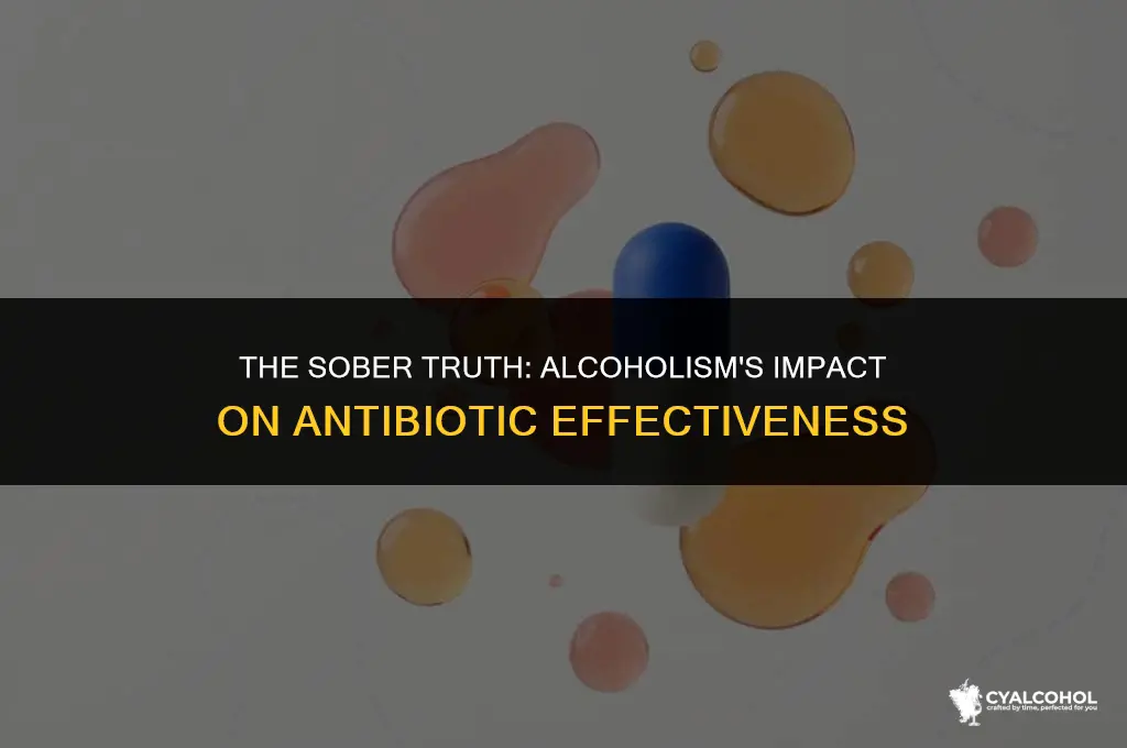 does alcoholism decrease your antibiotics