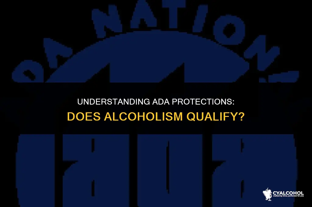 does alcoholism fall under ada