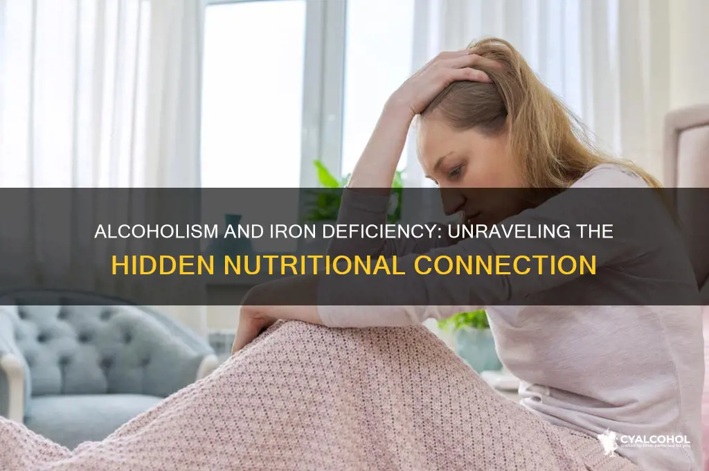 does alcoholism increase requirement for iron