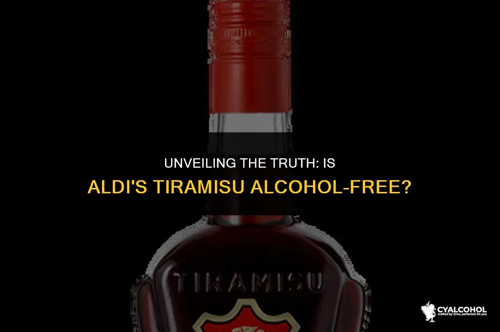 does aldi tiramisu have alcohol