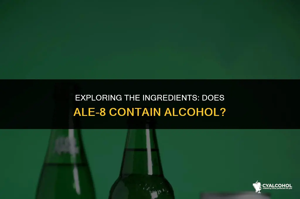 does ale 8 have alcohol