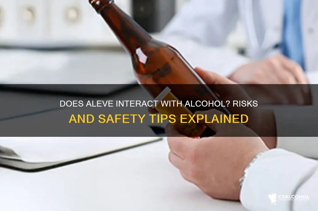 does aleve block alcohol