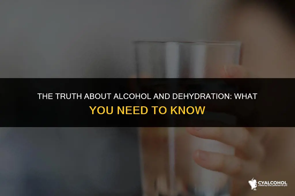 does all alcohol dehydrate you
