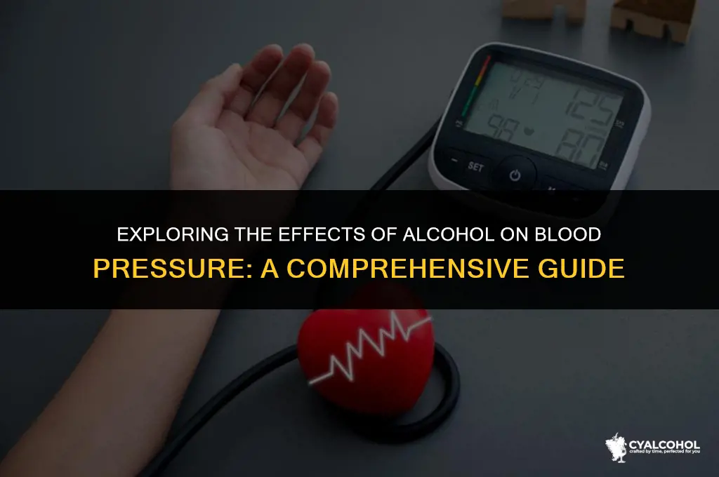 does all alcohol lower bp