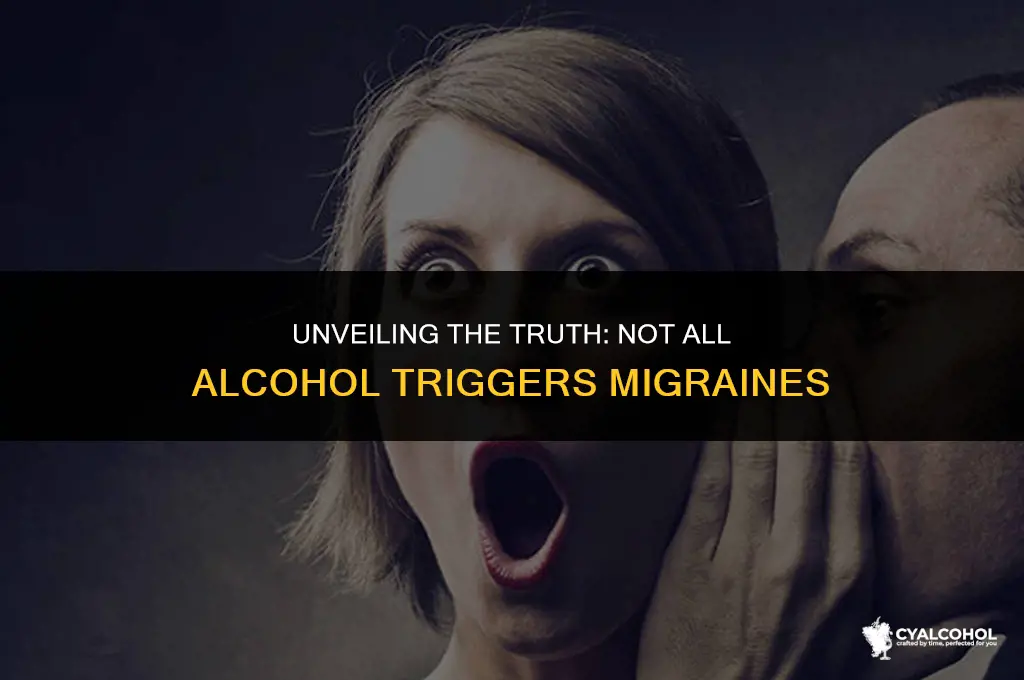 does all alcohol trigger migraines