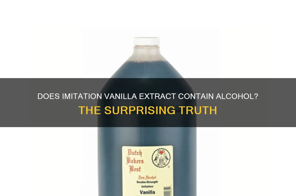 does all imitation vanilla have alcohol