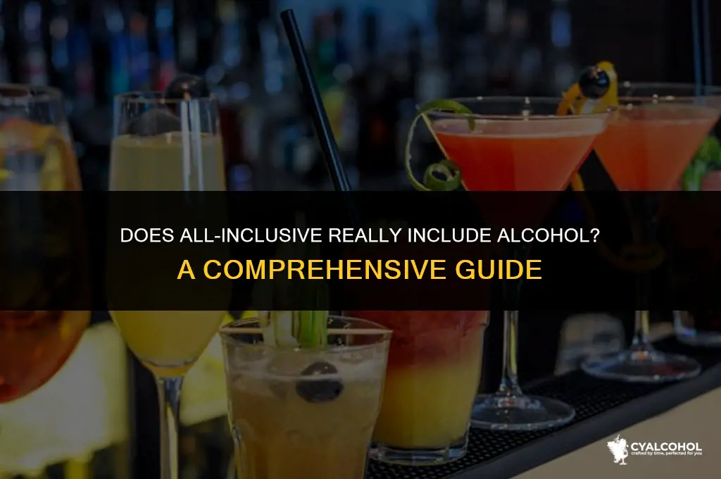 does all incluive include alcohol