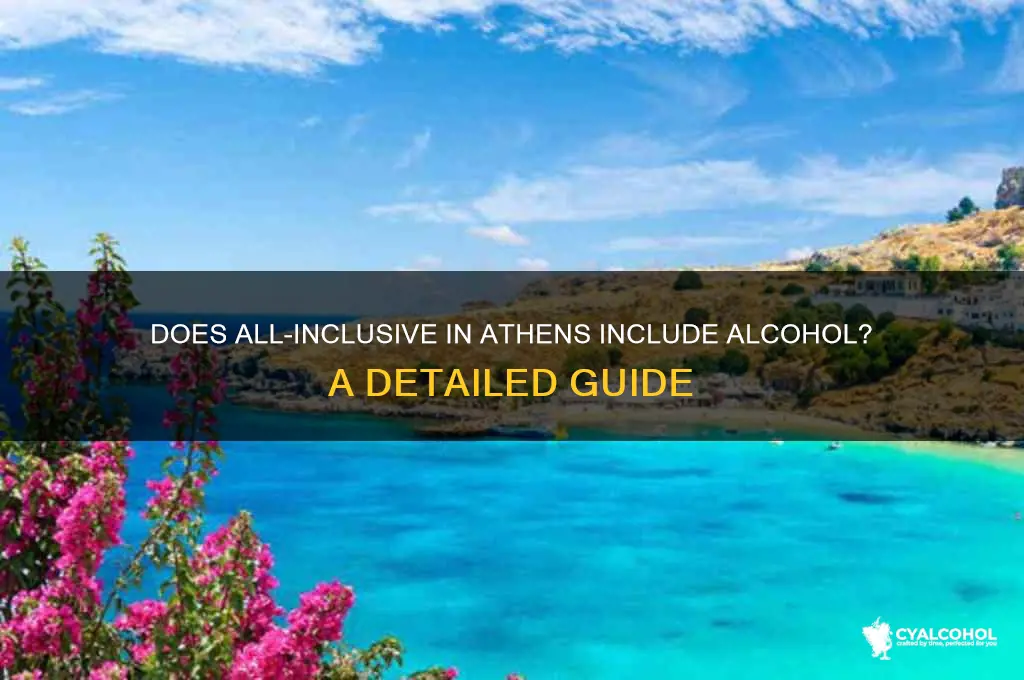 does all inclusive include alcohol athens