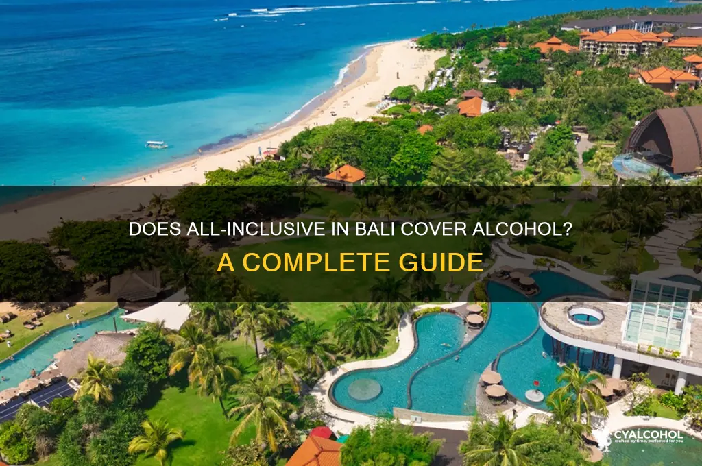 does all inclusive include alcohol bali