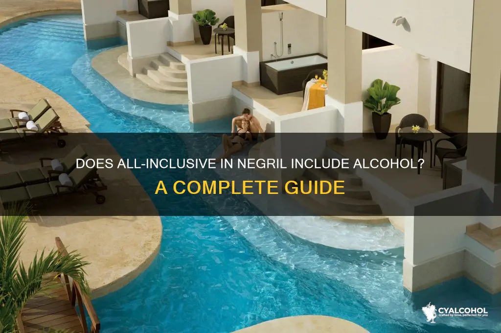 does all inclusive include alcohol negril