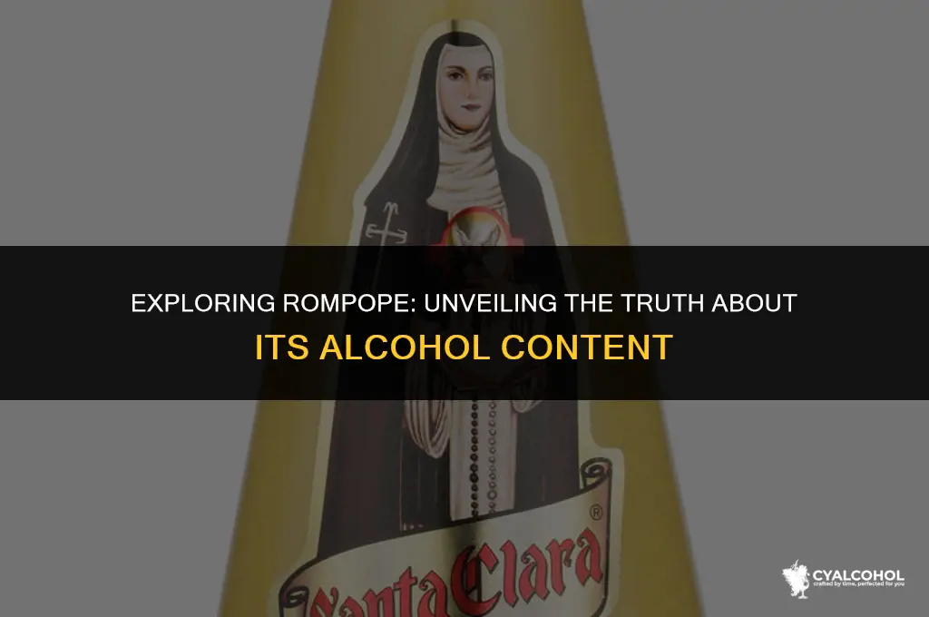 does all rompope have alcohol