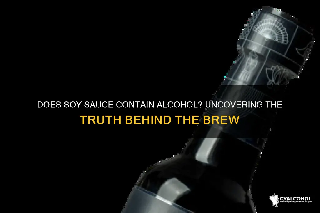 does all soy sauce have alcohol