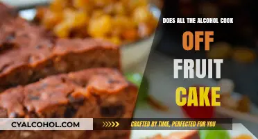 Does Alcohol Fully Evaporate in Fruit Cake Baking?