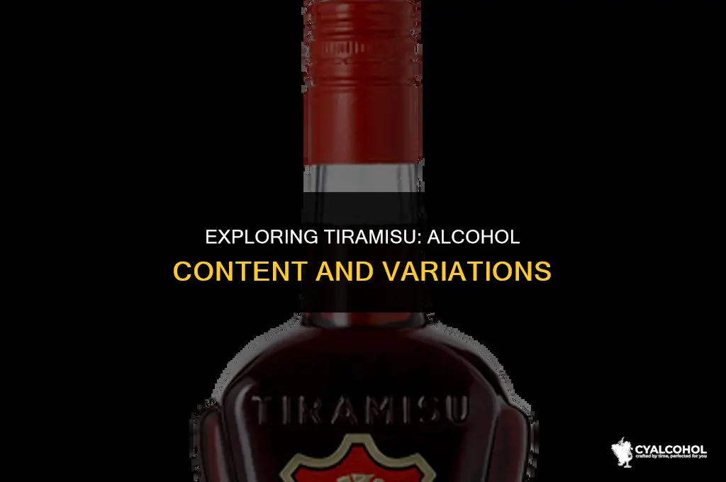 does all tiramisu have alcohol