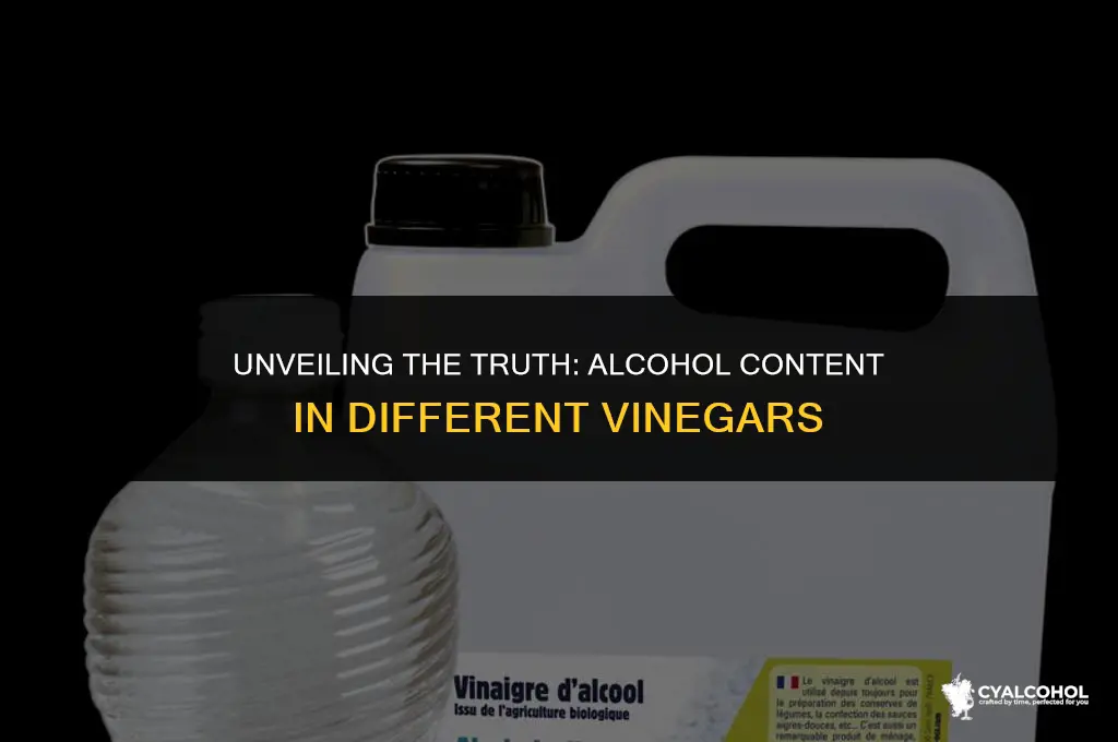 does all vinegar have alcohol