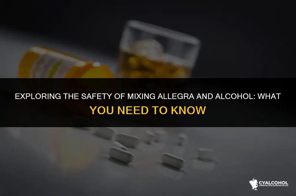 does allegra interact with alcohol