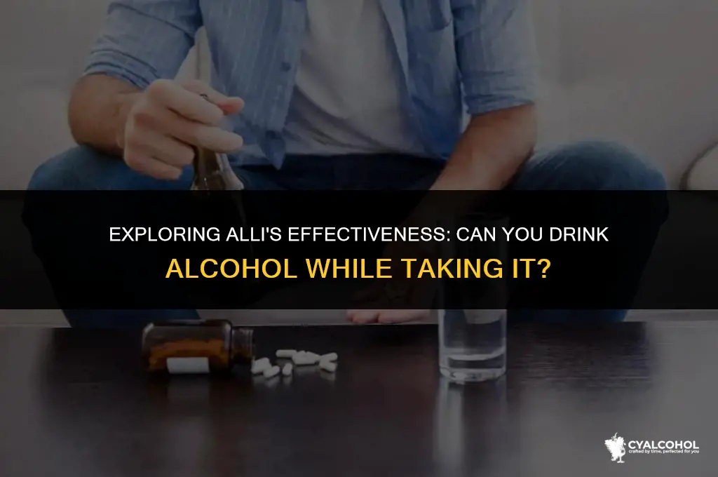 does alli work with alcohol