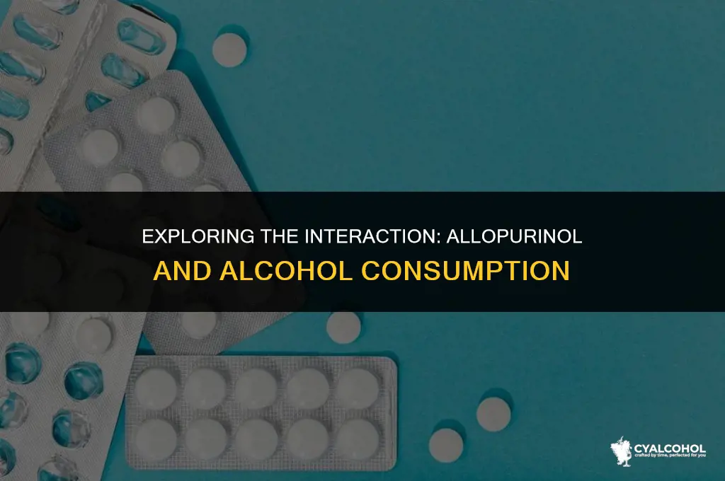 does allopurinol react with alcohol