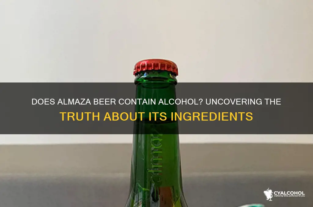 does almaza have alcohol