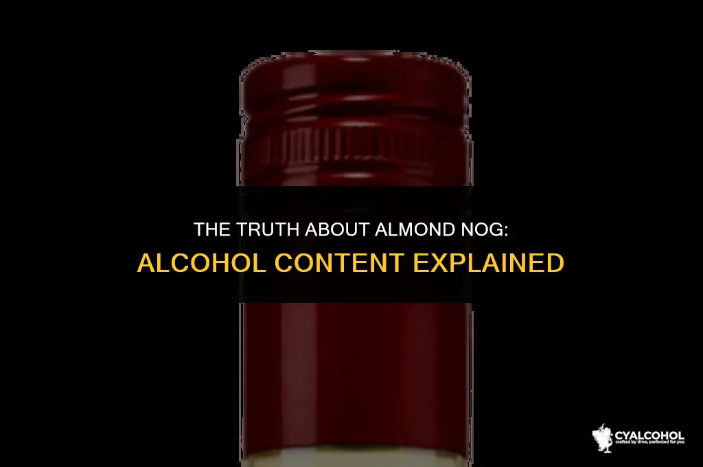 does almond nog have alcohol