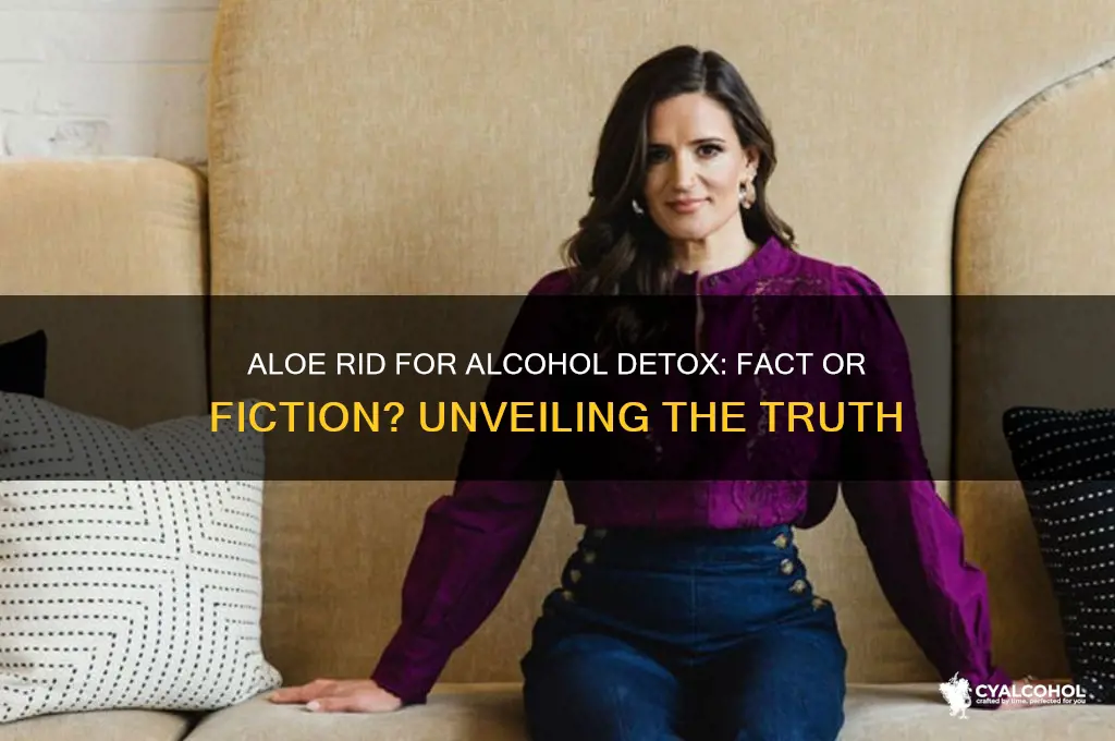does aloe rid work for alcohol