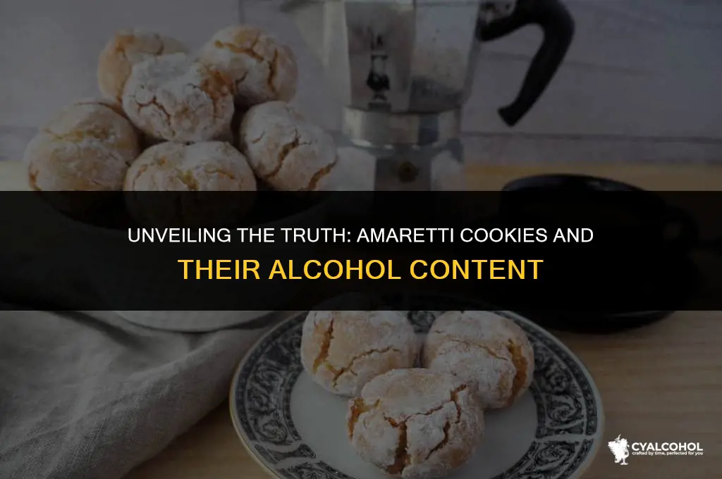 does amaretti cookies have alcohol