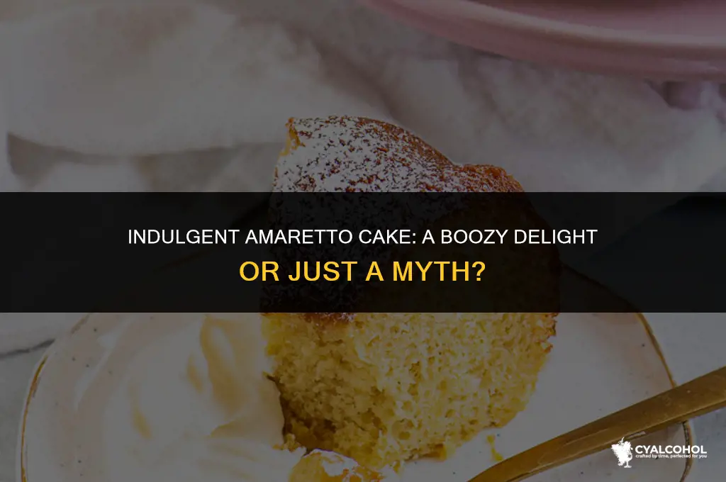 does amaretto cake have alcohol