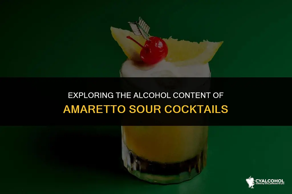 does amaretto sour have alcohol