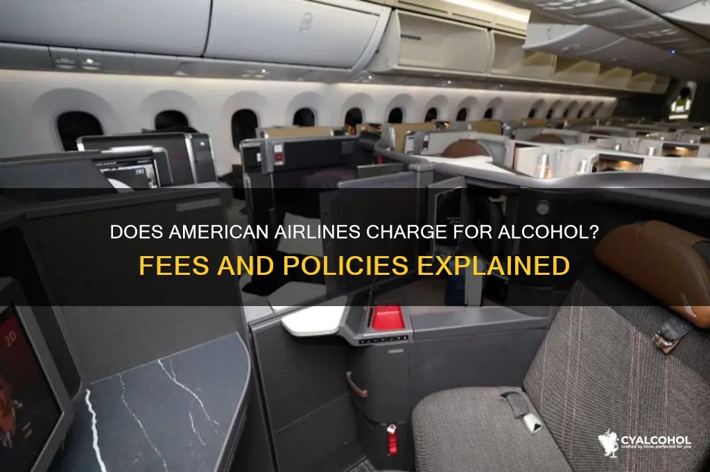 does american airlines charge for alcohol