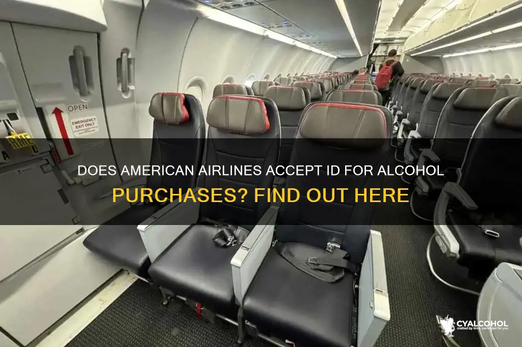 does american airlines id for alcohol