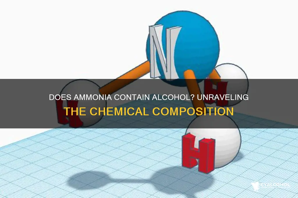 does ammonia have alcohol in it