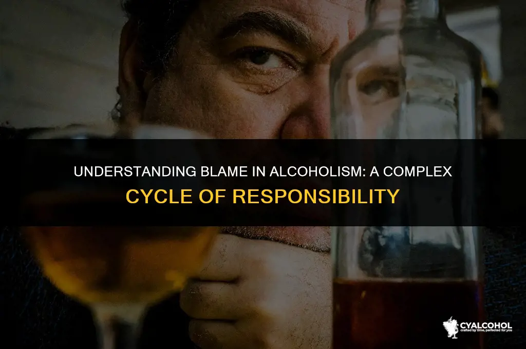 does an alcoholic blame others